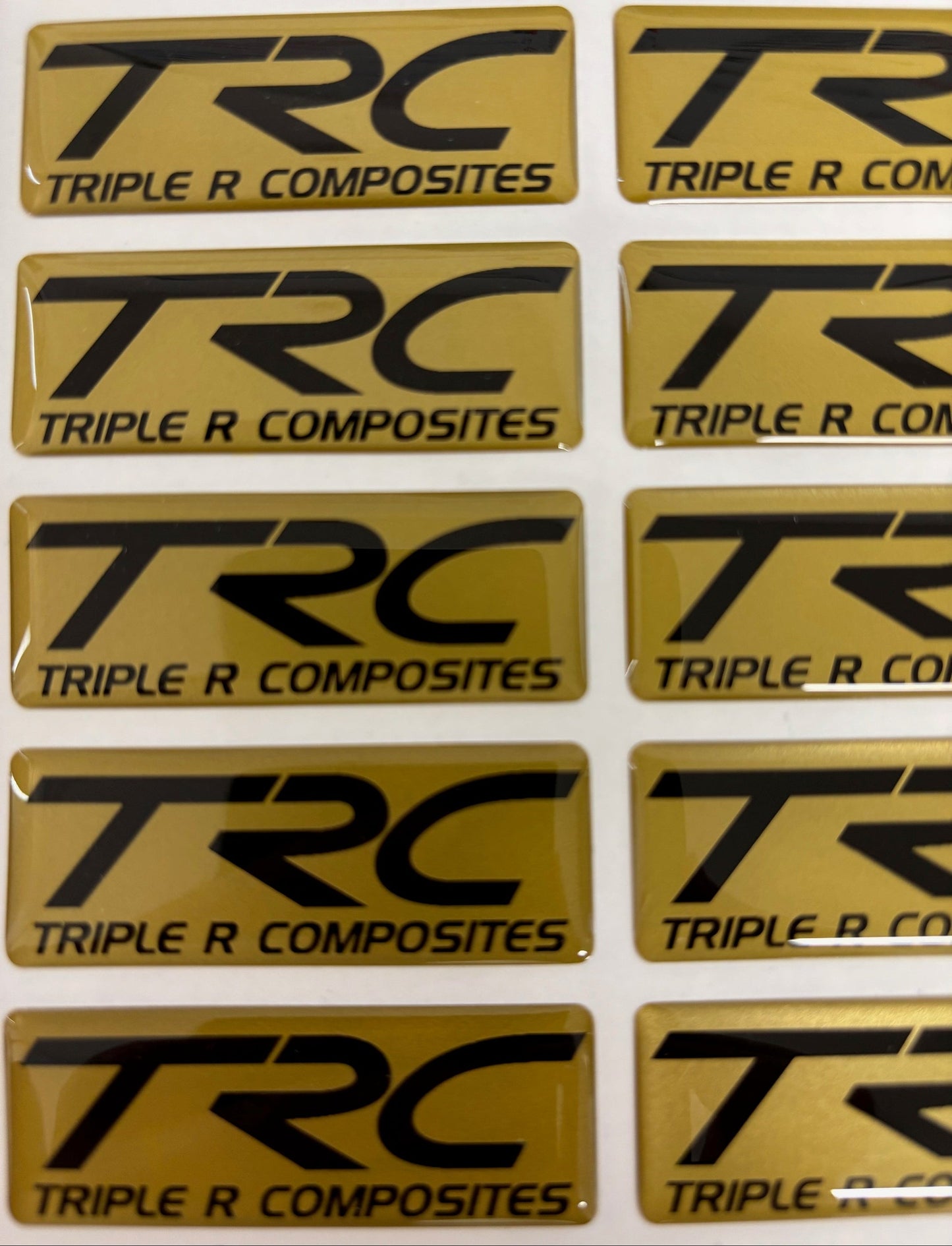 TRC Gel Badge - Gold Edition