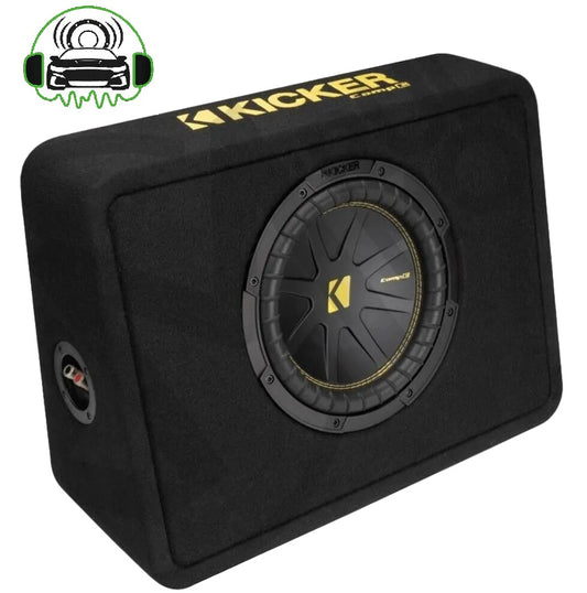 Kicker 10" Slim Subwoofer Enclosure - 4 ohm KA50TCWC104