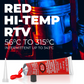JB-Weld Red Hi-Temp RTV Silicone Instant Gasket Maker Sealant Glue 85G 31314UK
