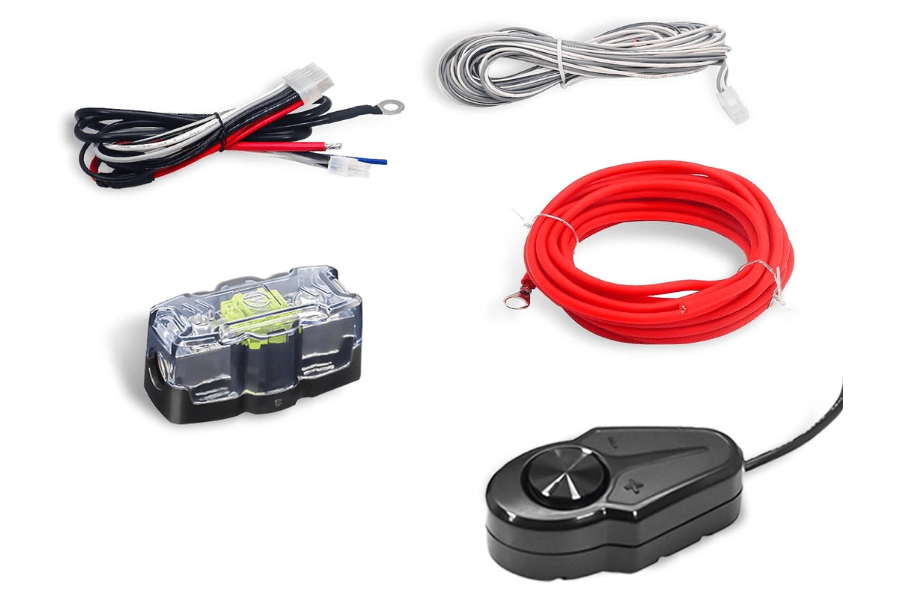 slim amplified underseat car subwoofer & wiring kit 8-inch (200mm) 550W RECOIL