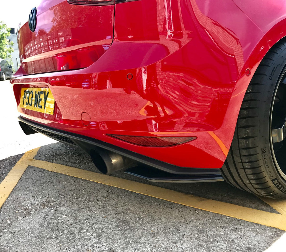 Mk7 Golf Rear Rocker Rust Volkswagen Golf MK7 GTI - Rear Spats – BigsSoundsLowSkirts