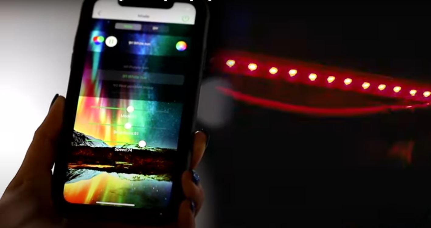 under glow accent lighting Kit RGB Chasing LED neons tubes Heise Addressable controller