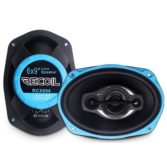 speakers coaxial 6" X 9" 240 watt 4-way PAIR RCX694 RECOIL Echo-Series