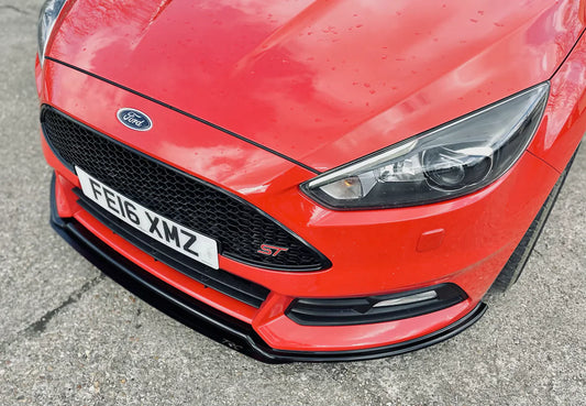 Ford Focus MK3.5 ST250 - V2 Front Splitter + Splitter Blade