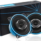 speakers coaxial car 100mm 4inch 180 watt full-range (PAIR) RCX4 RECOIL Echo-Series