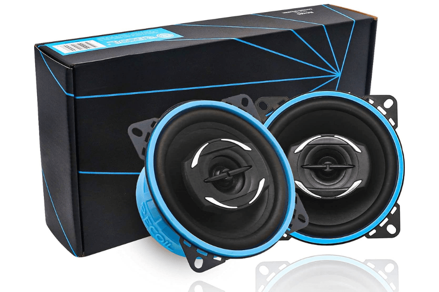 speakers coaxial car 100mm 4inch 180 watt full-range (PAIR) RCX4 RECOIL Echo-Series