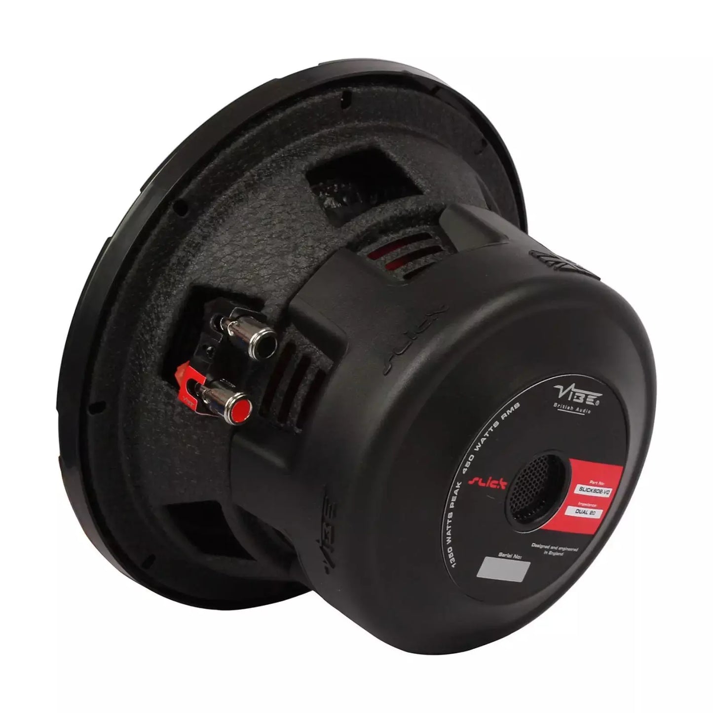 Vibe Subwoofer 8 Inch Powerful Car Bass Sub 450w RMS Dual 2 ohms SLICK8D2-V0